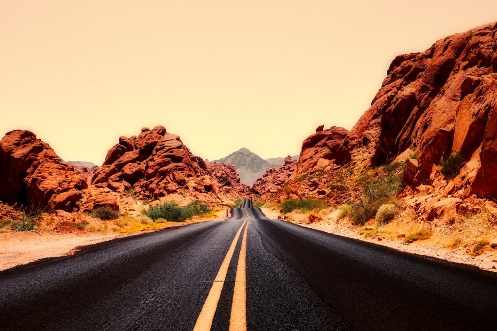 Nevada Mountains and Desert Landscape