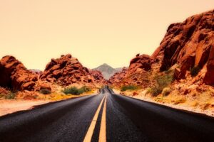 Nevada Mountains and Desert Landscape